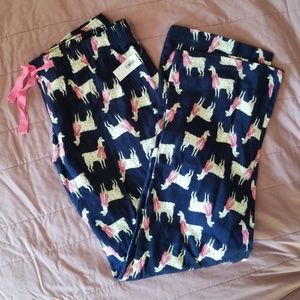 NWT Old Navy 2017 llama pajama pants